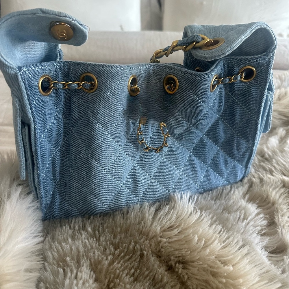 Stylish Blue Quilted Denim Bag- 25 Style